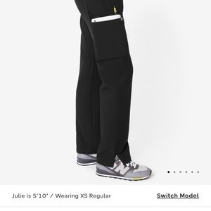 FIGS Kade black scrub pants